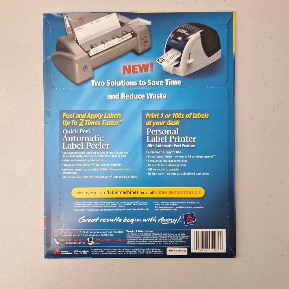 Avery 5265 Full Sheet Laser Labels Jam & Smudge Free, 8 1/2